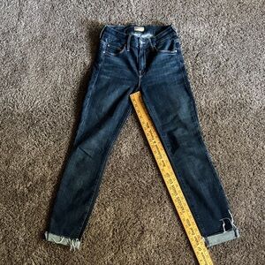 MOTHER Dark Blue Ankle Jeans